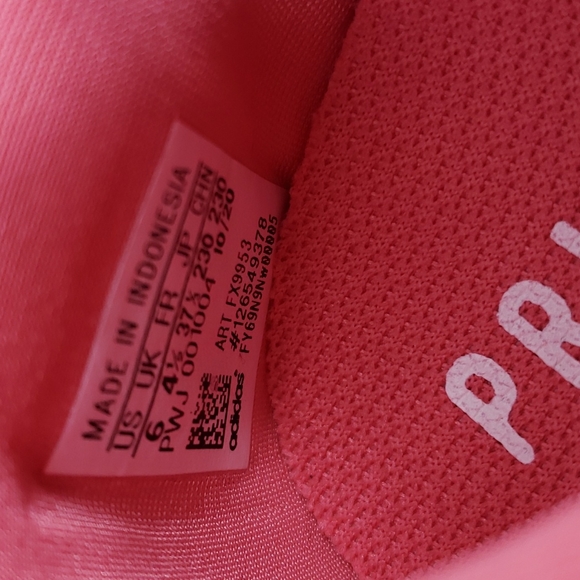 adidas Women's Edge Lux 4 Running Shoes Hazy Rose White - Picture 8 of 9